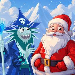 Ice Wizard Meets Santa