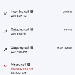 Before - Call Log Screenshot Edit