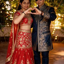 Nachher - Bollywood Paar Foto Bearbeitung