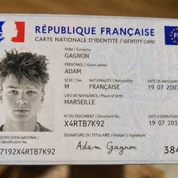 Après - Modification de carte d'identité française