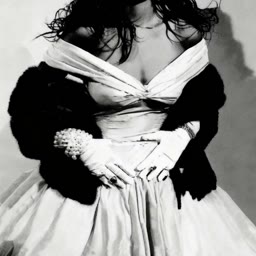 Vintage Glamour Smoke Portrait