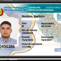 After - Bolivian ID Card Copy