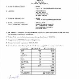 Appointment Letter Date Change
