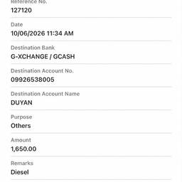 GCash Transfer Amount Edit