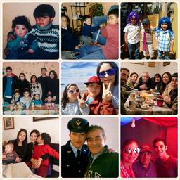 Después - Collage de Fotos Familiares en Cuadrícula