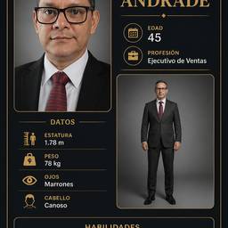 Corporate Character Profile Card
