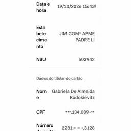 Nubank Receipt Details Edit