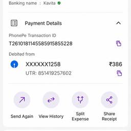 Payment Screenshot Amount Edit