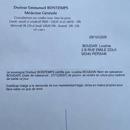 Après - Modifier la date d'une note médicale