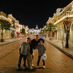 Disney Night Family Photo