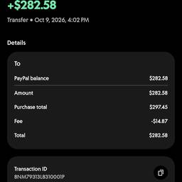Before - Payment Status to Pending