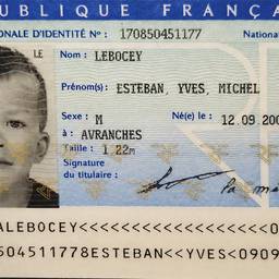 French ID Card Date Edit