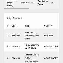 Change Year on Student Portal