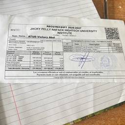 Receipt Amount Edit
