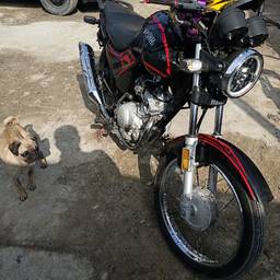 After - Black Red Motorcycle Paint