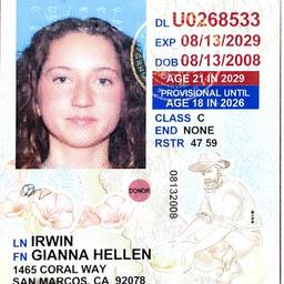 California License DOB Edit