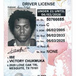 Texas Driver License DOB Edit