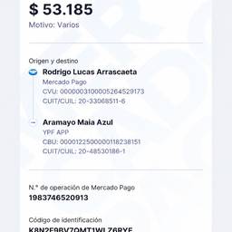 Mercado Pago Receipt Edit