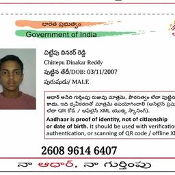 Aadhaar DOB Year Edit
