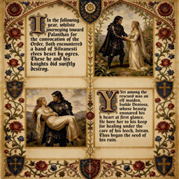 Illuminated Manuscript Page AI