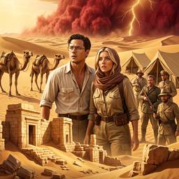 Après - Affiche de Film d'Aventure dans le Désert