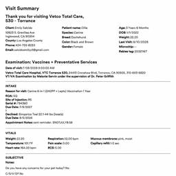 Vet Record Date Edit