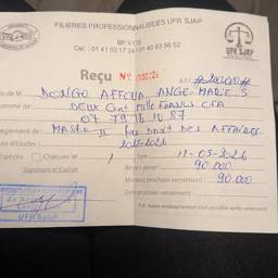 Receipt Amount Edit