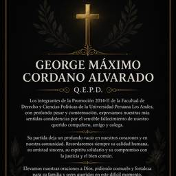 Funeral Condolence Poster