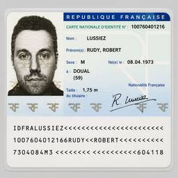 French ID Card Text Fix