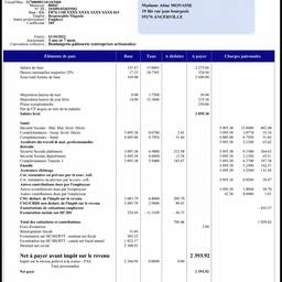 Payslip Date & Row Edit