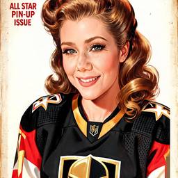 Vintage Pinup Ninja Art