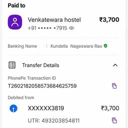 PhonePe Payment Date Edit