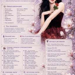 Chinese Actress Profile Poster