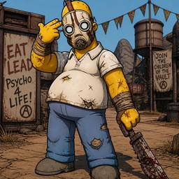 Homer Simpson Wasteland Mashup