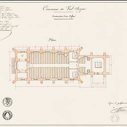 Después - Plano de iglesia de 1847 restaurado