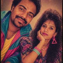 80s Style Couple Photo