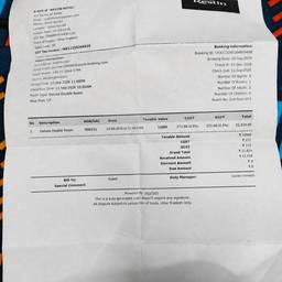 Hotel Invoice Date Edit