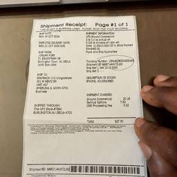 After - Shipment Receipt Name Edit