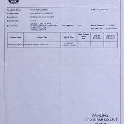 Edit College Marksheet Date