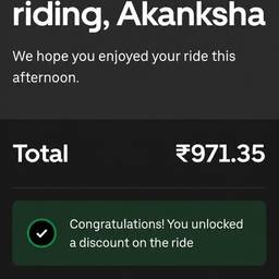 Ride Receipt Fare Edit