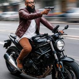 Action Motorbike Scene