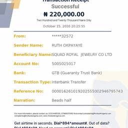 Bank Receipt Date Edit