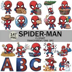 Antes - Clipart do Homem-Aranha Aprimorado