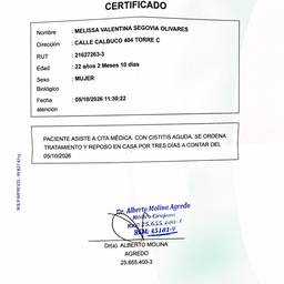 Medical Certificate Edit