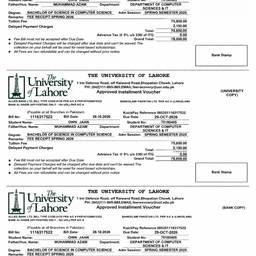 Depois - Editar comprovante de taxa universitária