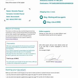 HMRC Document Text Edit