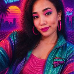 Retro 80s Photo Edit