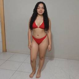 Red Bikini Outfit Swap
