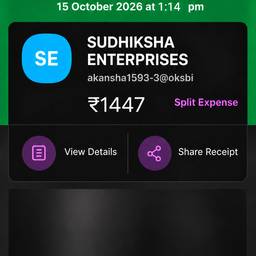 Payment Screenshot Amount Edit