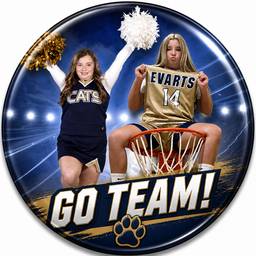 Sports Team Button Badge